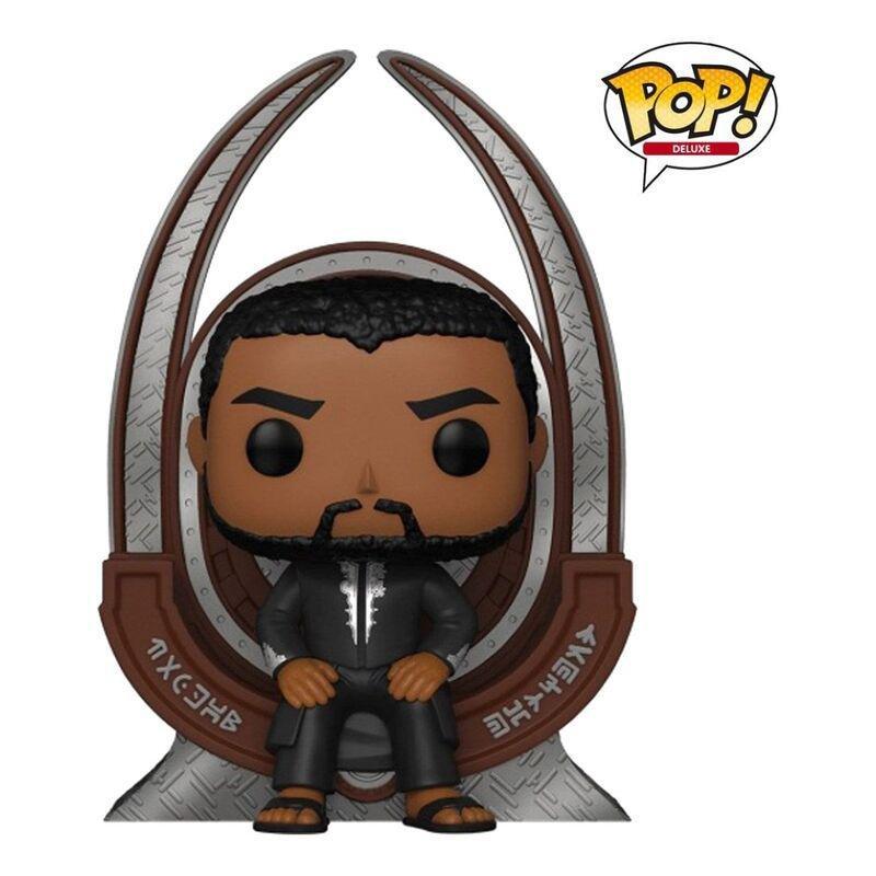 Funko Pop Deluxe Marvel Black Panther T'challa On Throne Vinyl Figure, , medium