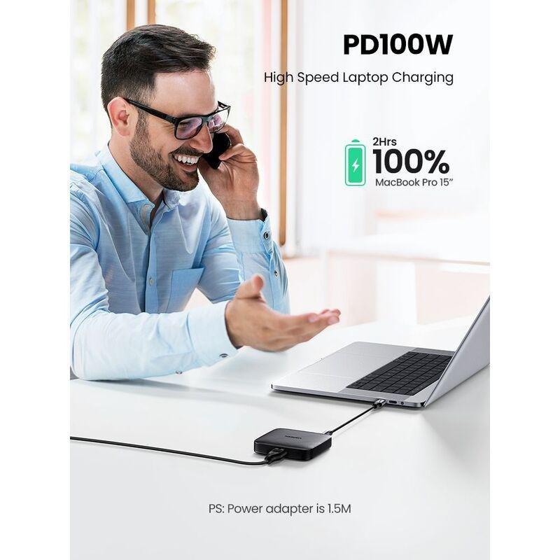 Ugreen 100W USB-C GaN PD Fast Charger Desktop Charger - 4 Ports, , large image number 3