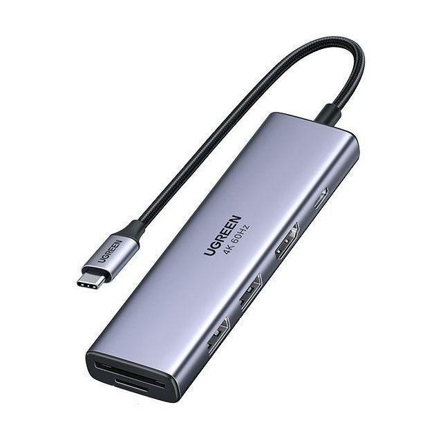 Ugreen 6-in-1 USB-C Hub - Grey, , large image number 0
