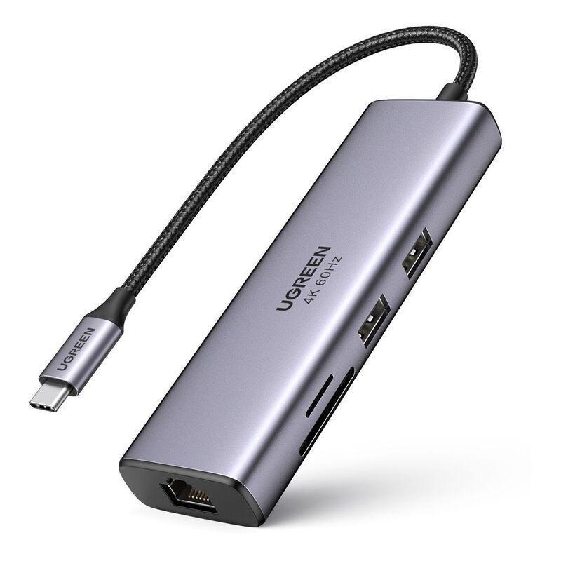 Ugreen 7-in-1 Multiport Adapter 4K@60Hz Hub - Grey, , medium