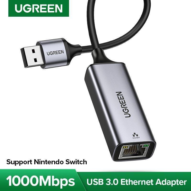 Ugreen USB 3.0 Gigabit Ethernet Network Adapter - Grey, , large image number 1
