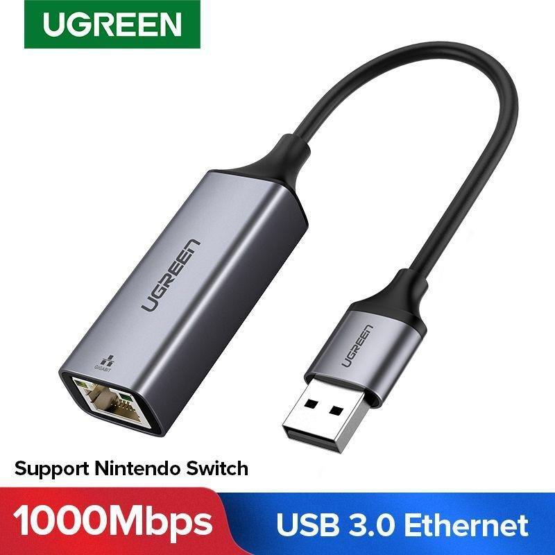 Ugreen USB 3.0 Gigabit Ethernet Network Adapter - Grey, , large image number 2