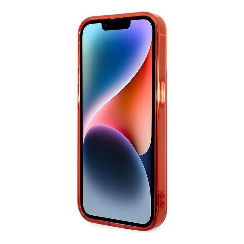 Lacoste Hard Case IML Double Layer & Dyed Bumper Lettrines For iPhone 14 Pro - Red, , large image number 4