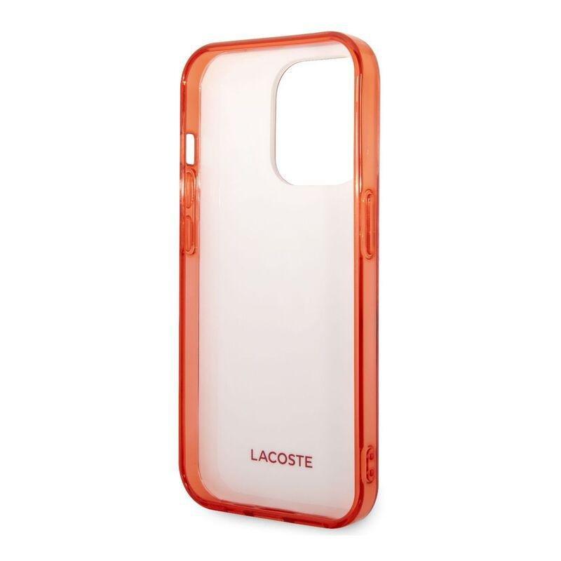Lacoste Hard Case IML Double Layer & Dyed Bumper Lettrines For iPhone 14 Pro - Red, , large image number 6