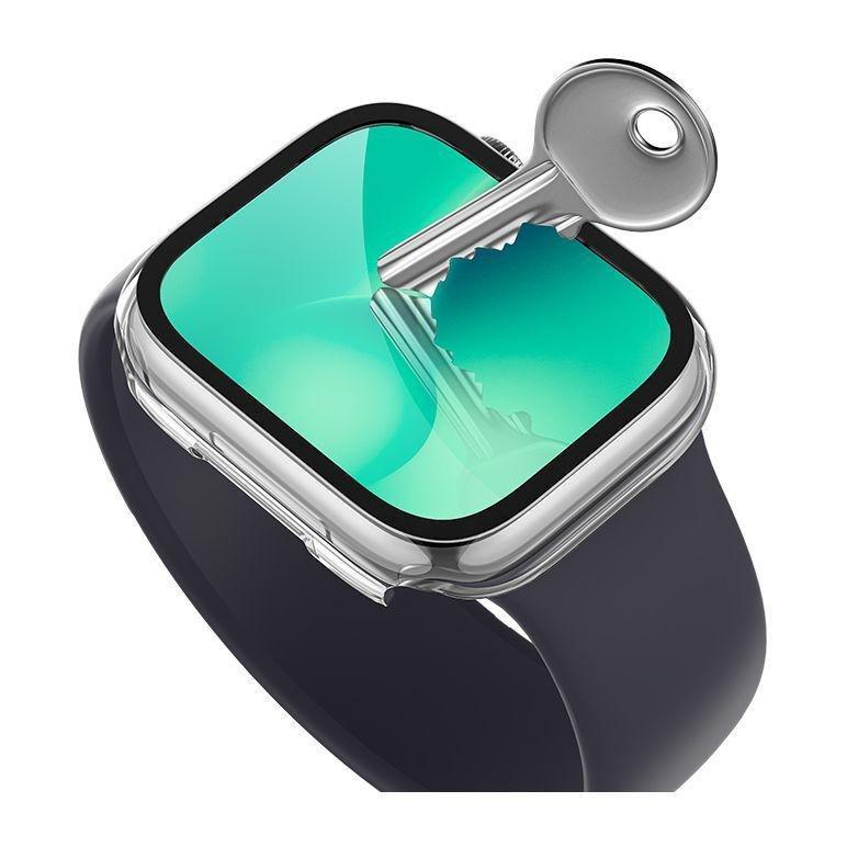 Amazingthing Apple Watch Series 8 Marsix Bumper Case With Glass Protector 41mm - Transparent, , large image number 2