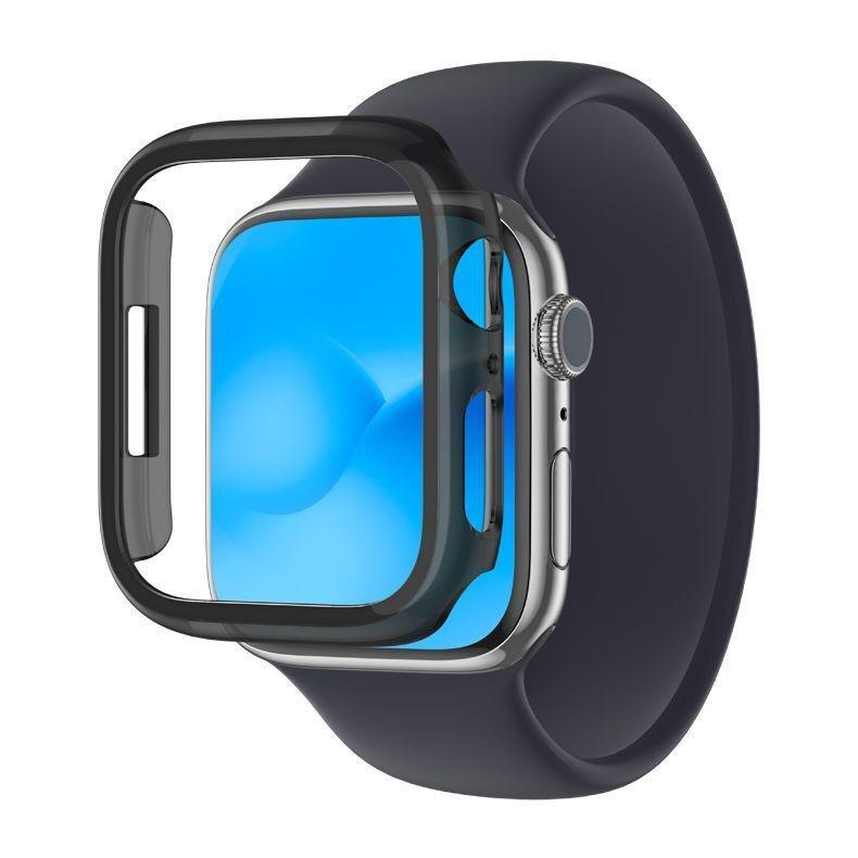 Amazingthing Apple Watch Series 8 Quartz Pro Bumper Case 45mm - Clear Black, , medium