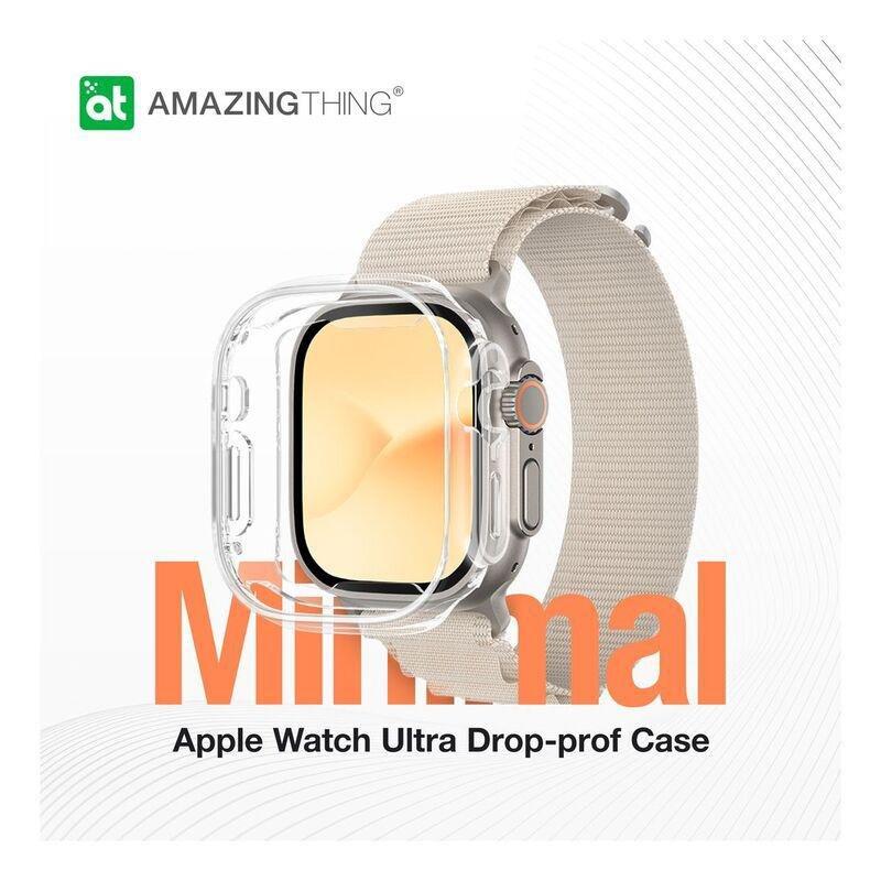 Amazingthing Apple Watch Ultra Minimal DP Case 49mm - Full Clear, , large image number 1