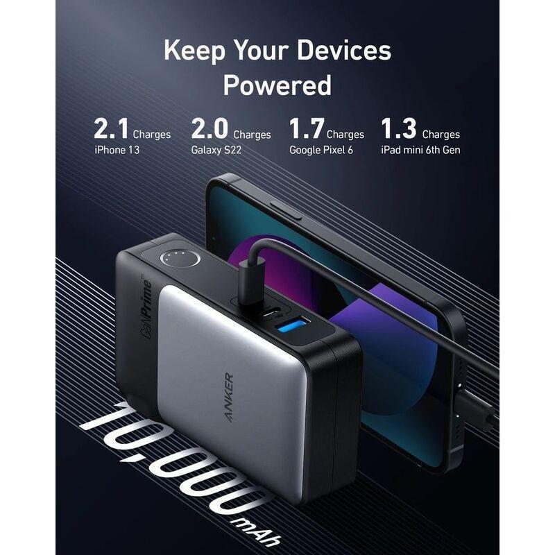 Anker 733 65W GaNPrime 10000mAh Portable Power Bank - Black, , large image number 3