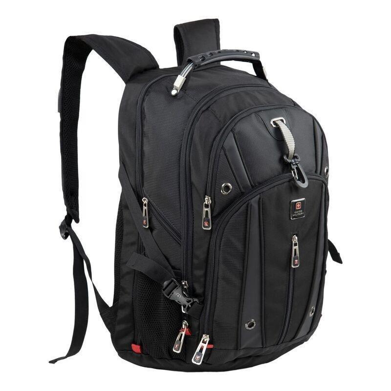 Swiss Military LBP76 Luxury Backpack - Black (31L), , large image number 1