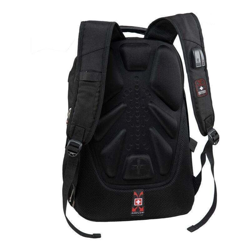 Swiss Military LBP76 Luxury Backpack - Black (31L), , large image number 2