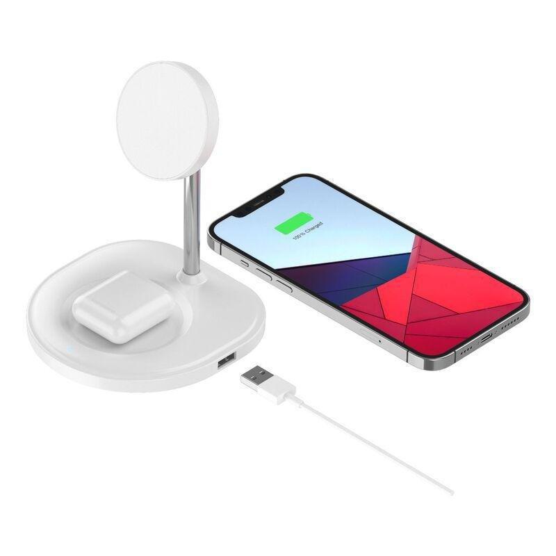 Phonesuit MagStand 3-in-1 Magnetic Wireless Charging for iPhone 13/12 - Black, , large image number 3