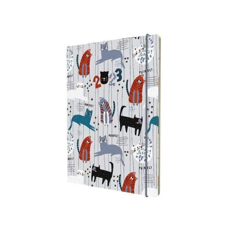 Collins Debden Maru - New A5 Week To View Diary 2023 - Cats, , large image number 0