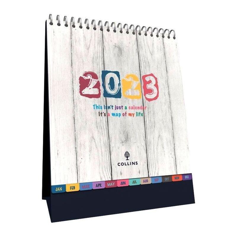 Collins Debden Calendars Brighton Desk Calendar Diary 2023, , large image number 0