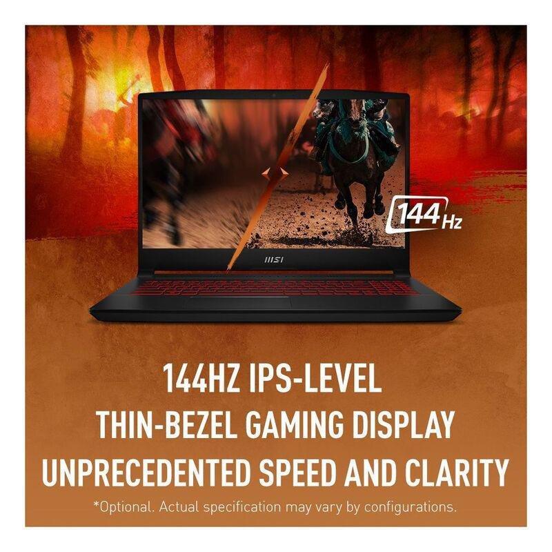 MSI Katana GF66 12UC Gaming Laptop i7-12700H/16GB/512GB SSD/GeForce RTX 3050 4GB/15.6 FHD/144Hz/Windows 11 Home/Black (Arabic/English), , large image number 8