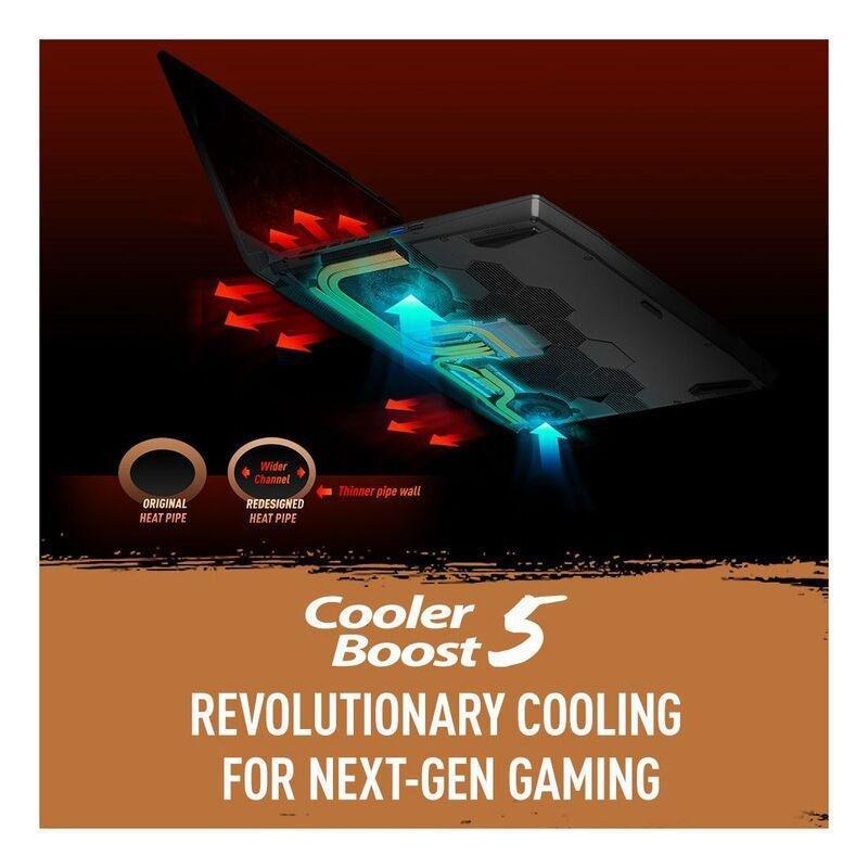 MSI Katana GF66 12UC Gaming Laptop i7-12700H/16GB/512GB SSD/GeForce RTX 3050 4GB/15.6 FHD/144Hz/Windows 11 Home/Black (Arabic/English), , large image number 9