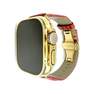 MANSA DESIGN - Mansa Design Customized Apple Watch Ultra 49mm 24K Gold Case & Alligator Band