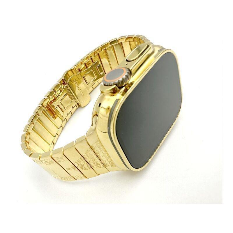 Mansa Design Customized Apple Watch Ultra 49mm 24K Gold Case & Loop, , large image number 1