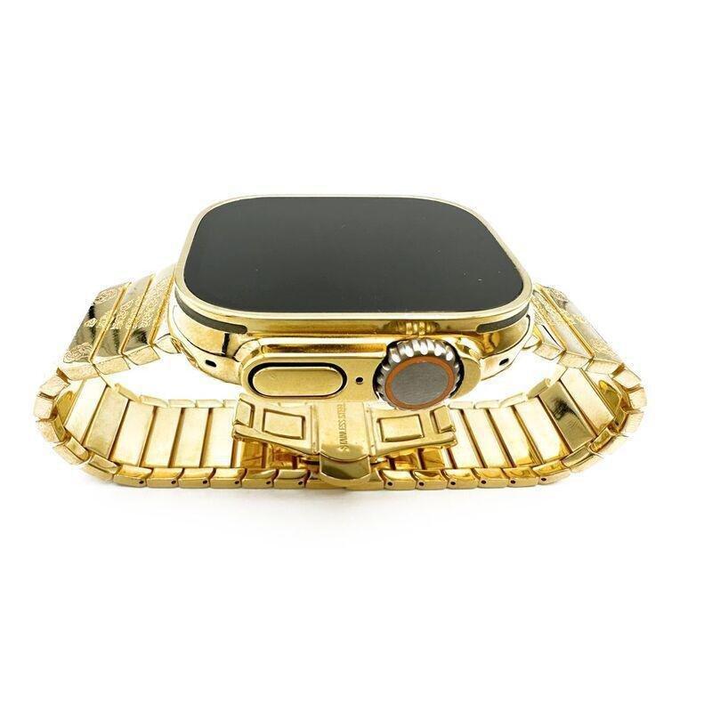 Mansa Design Customized Apple Watch Ultra 49mm 24K Gold Case & Loop, , large image number 3