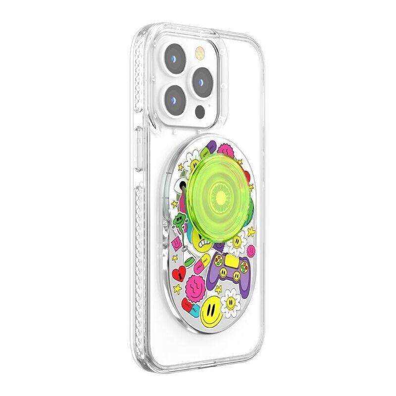 Popsockets Popgrip Phone Grip & Stand With Magsafe For iPhone - Bright Psych, , large image number 2