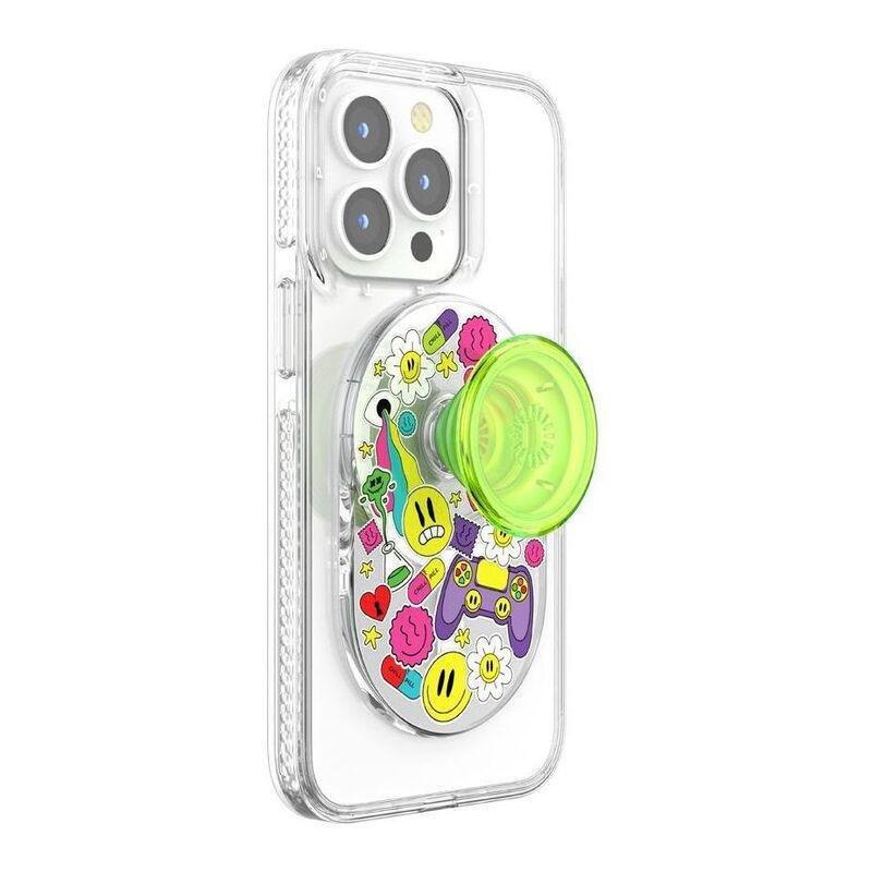 Popsockets Popgrip Phone Grip & Stand With Magsafe For iPhone - Bright Psych, , large image number 3