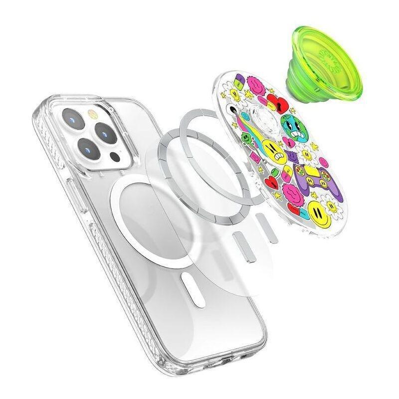 Popsockets Popgrip Phone Grip & Stand With Magsafe For iPhone - Bright Psych, , large image number 5