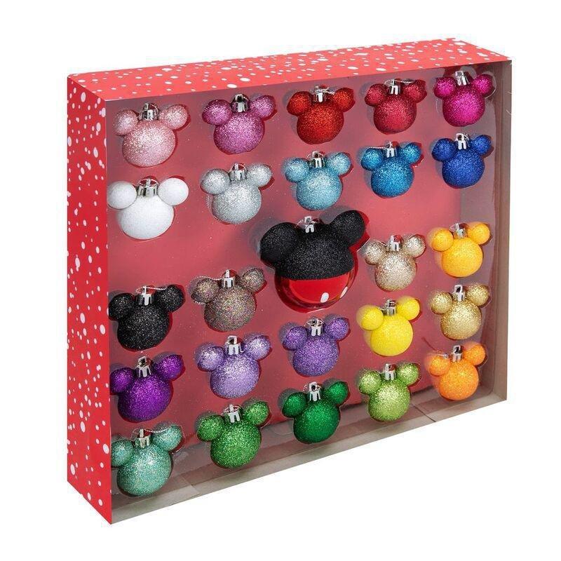 Disney Glitter Mickey Baubles (Set of 25), , medium