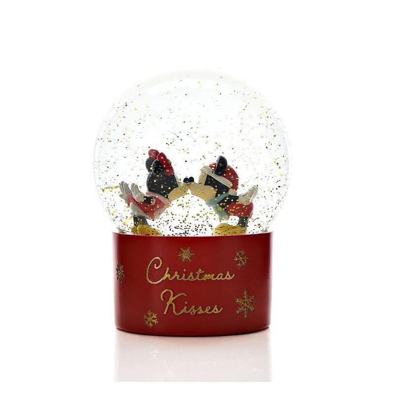 Disney Mickey & Minnie Snow Globe - Christmas Kisses, , large image number 0