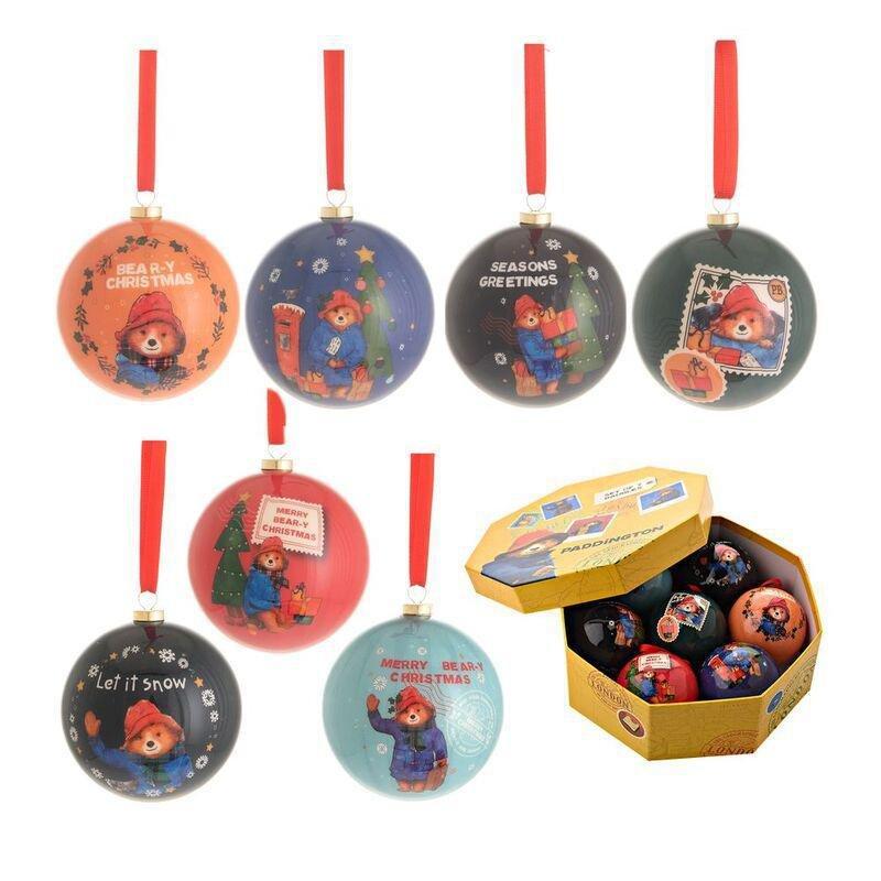 Paddington Christmas Baubles (Set of 7), , large image number 0