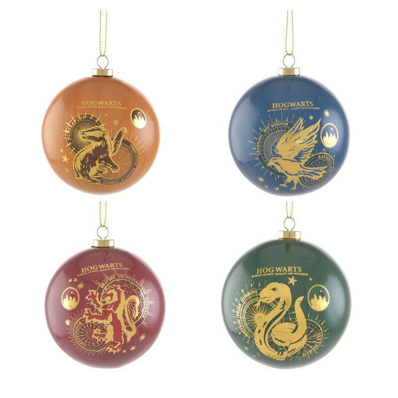 Warner Bros Harry Potter Baubles - Yule Houses (Set of 4), , large image number 0