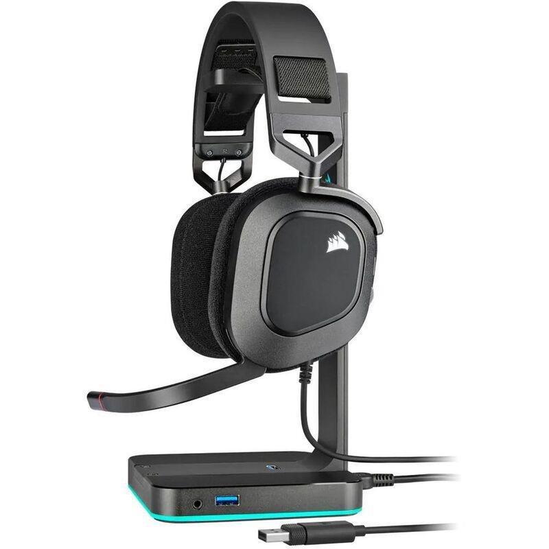 Corsair HS80 RGB USB Wired Gaming Headset - Carbon, , large image number 1