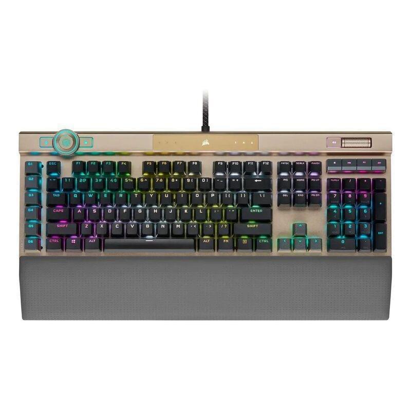 Corsair K100 RGB Optical-Mechanical Gaming Keyboard - Midnight Gold, , large image number 0