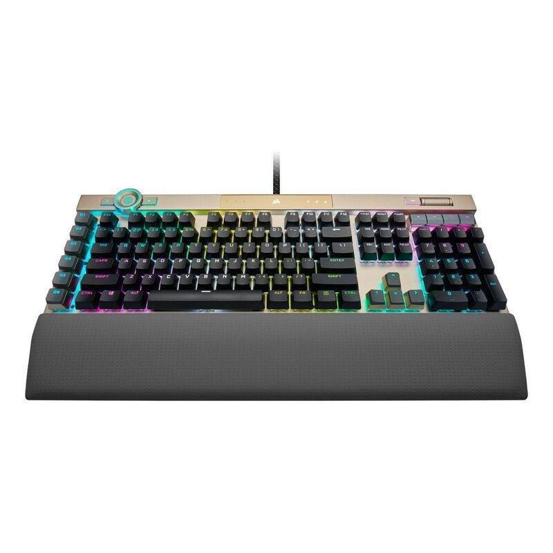 CORSAIR - Corsair K100 RGB Optical-Mechanical Gaming Keyboard - Midnight Gold