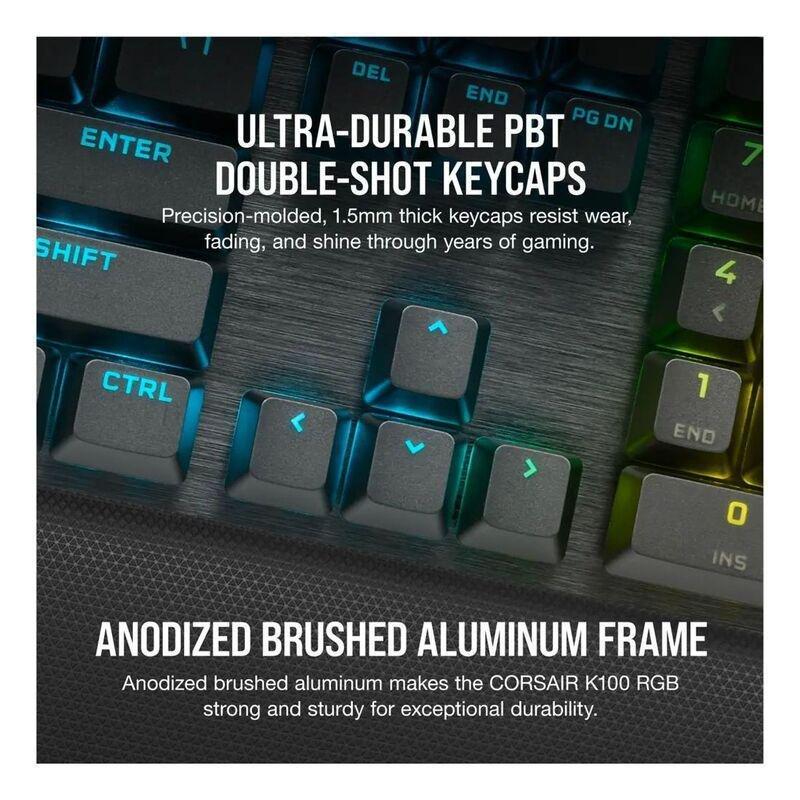 Corsair K100 RGB Optical-Mechanical Gaming Keyboard - Midnight Gold, , large image number 2
