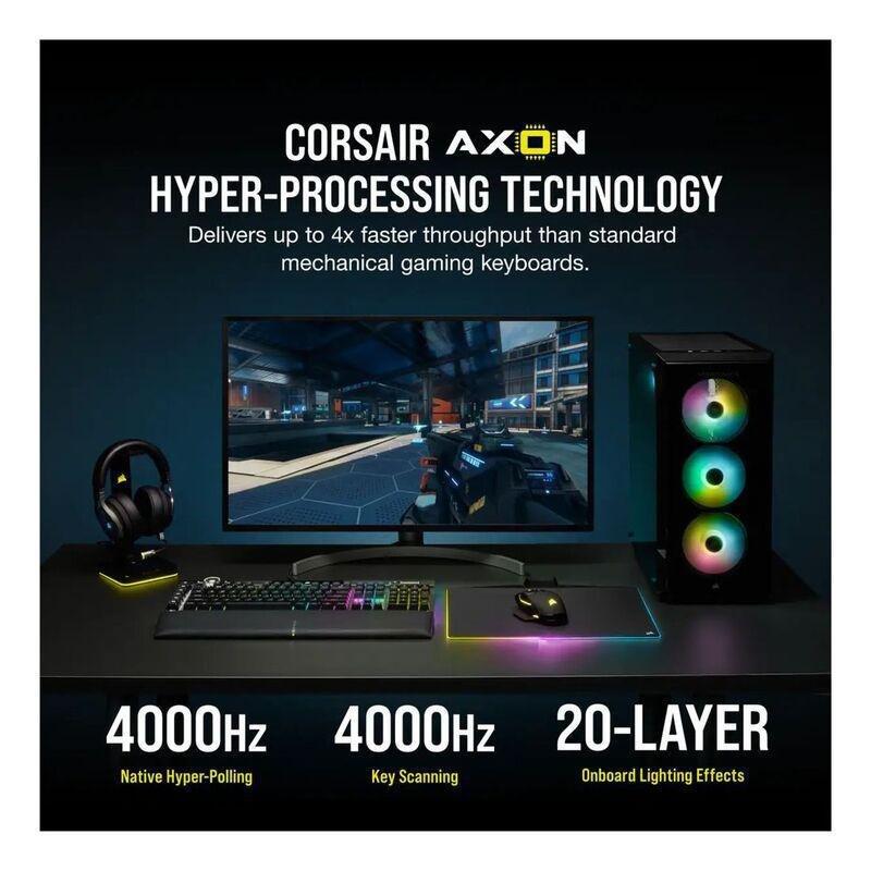 Corsair K100 RGB Optical-Mechanical Gaming Keyboard - Midnight Gold, , large image number 7
