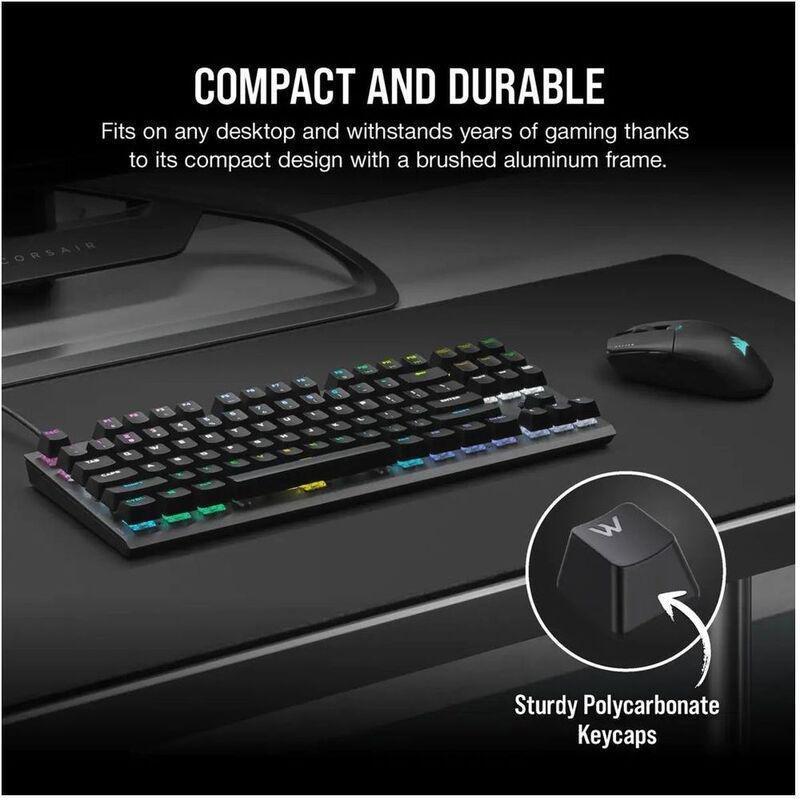 Corsair K60 PRO TKL RGB TKL Optical-Mechanical Gaming Keyboard - CORSAIR OPX Switch (English/Arabic), , large image number 4
