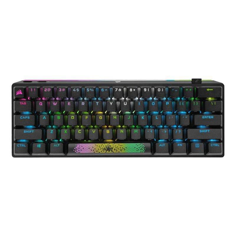 CORSAIR - Corsair K70 PRO MINI WIRELESS 60% Mechanical CHERRY MX Red Switch Keyboard with RGB Backlighting - Black