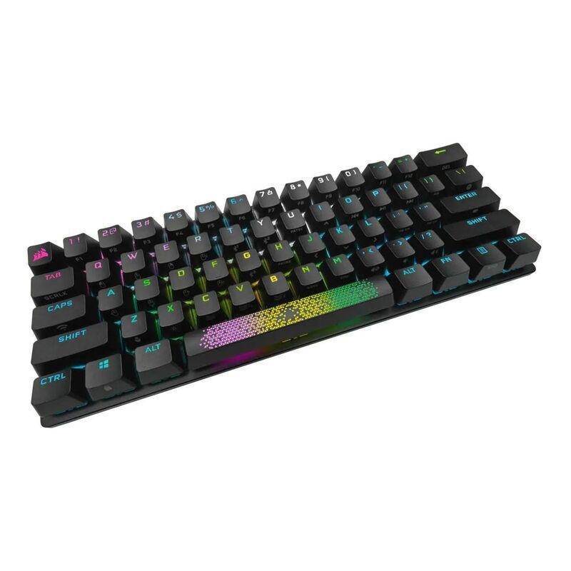 CORSAIR - Corsair K70 PRO MINI WIRELESS 60% Mechanical CHERRY MX Red Switch Keyboard with RGB Backlighting - Black