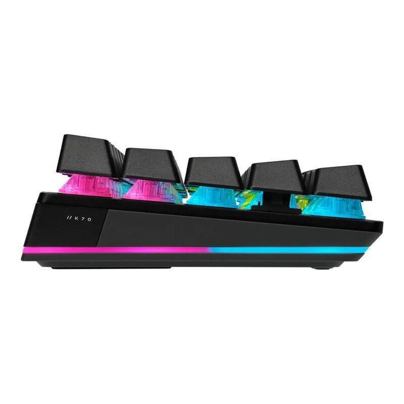 CORSAIR - Corsair K70 PRO MINI WIRELESS 60% Mechanical CHERRY MX Red Switch Keyboard with RGB Backlighting - Black