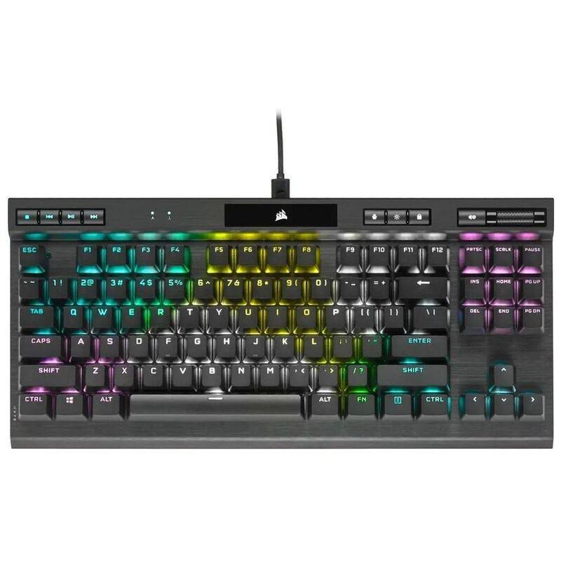 Corsair K70 RGB TKL CHAMPION SERIES Optical-Mechanical Gaming Keyboard with PBT DOUBLE SHOT PRO Keycaps (US English), , large image number 0