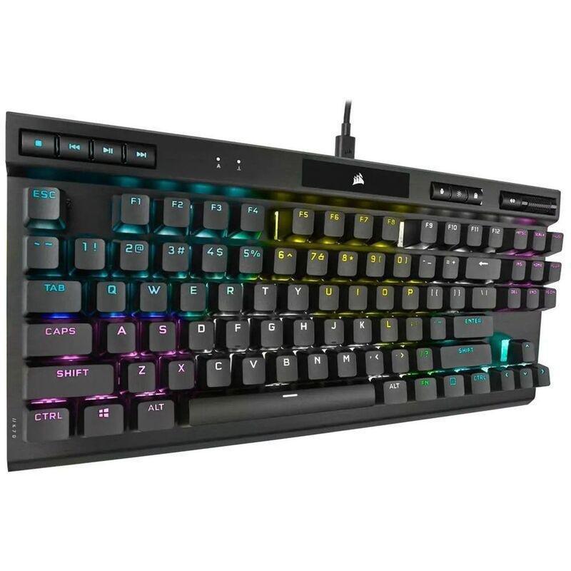 Corsair K70 RGB TKL CHAMPION SERIES Optical-Mechanical Gaming Keyboard with PBT DOUBLE SHOT PRO Keycaps (US English), , large image number 1