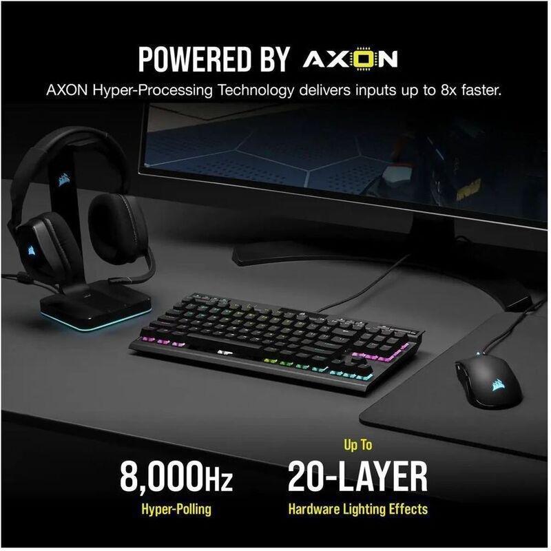 Corsair K70 RGB TKL CHAMPION SERIES Optical-Mechanical Gaming Keyboard with PBT DOUBLE SHOT PRO Keycaps (US English), , large image number 7