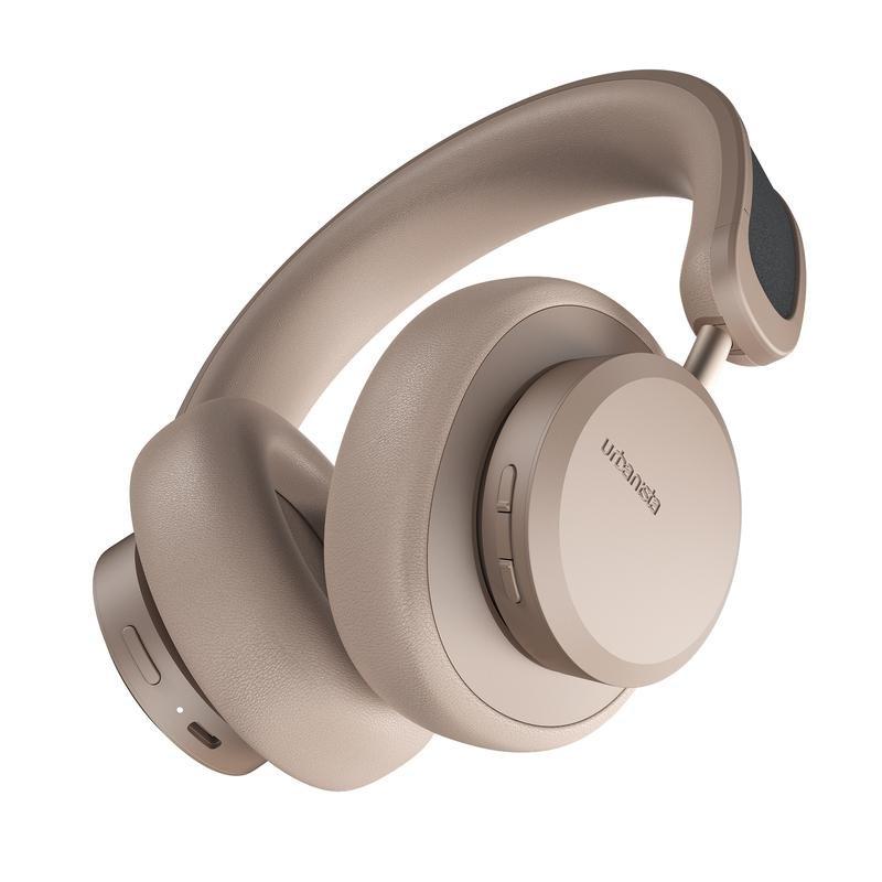 Urbanista Los Angeles Solar-Powered Wireless On-Ear Headphones With Noise-Cancellation - Sand Gold, , large image number 1