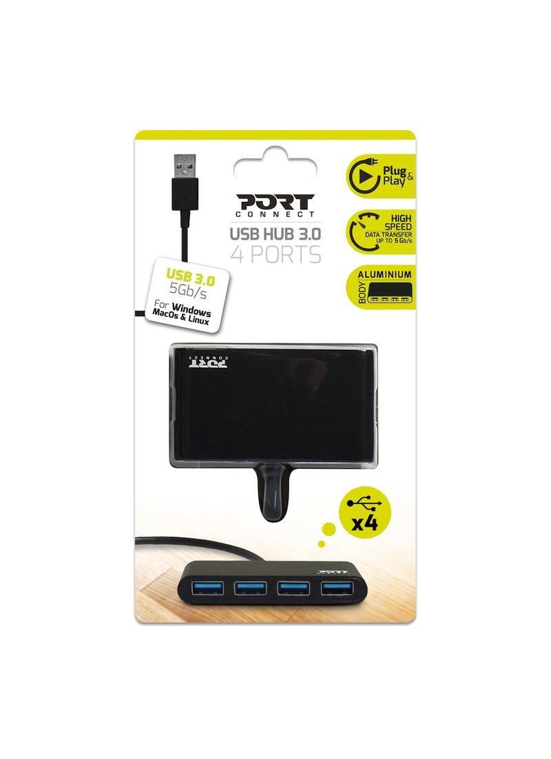 Port Designs 4-Port USB Hub - (USB 3.0 to 4 x USB 3.0), , large image number 3