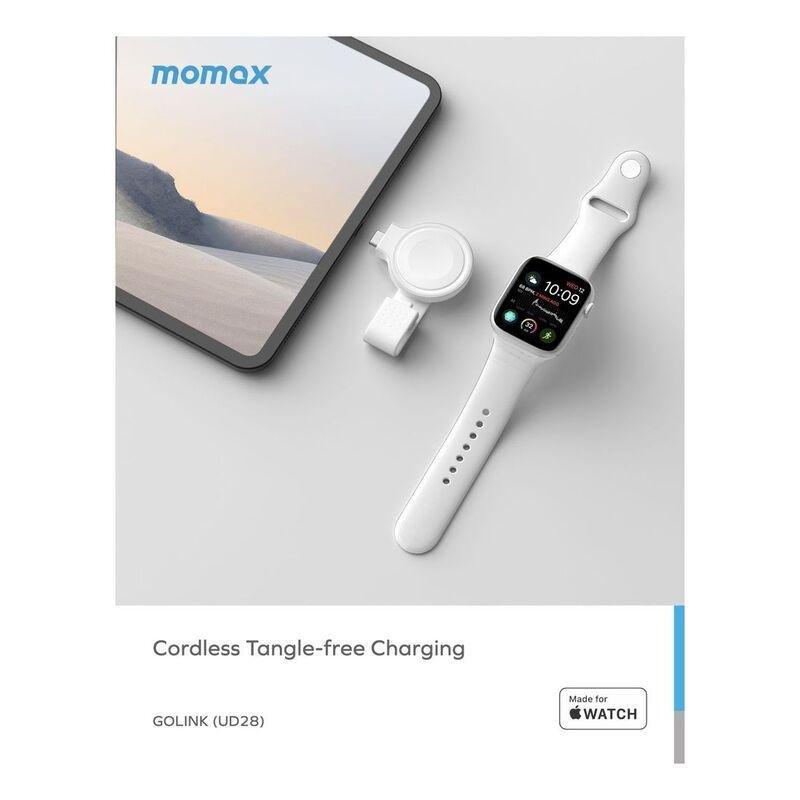 Momax GoLink USB-C Apple Watch Charger - White, , large image number 1