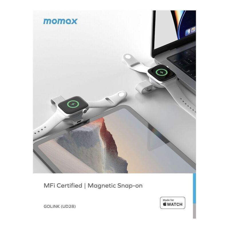 Momax GoLink USB-C Apple Watch Charger - White, , large image number 2