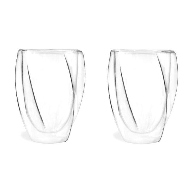 Vialli Design Set Of 2 Double Wall Glass Cristallo 5493 300 ml, , medium