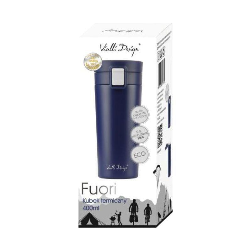 Vialli Design Thermal Mug Navy Blue Fuori 400 ml, , large image number 1