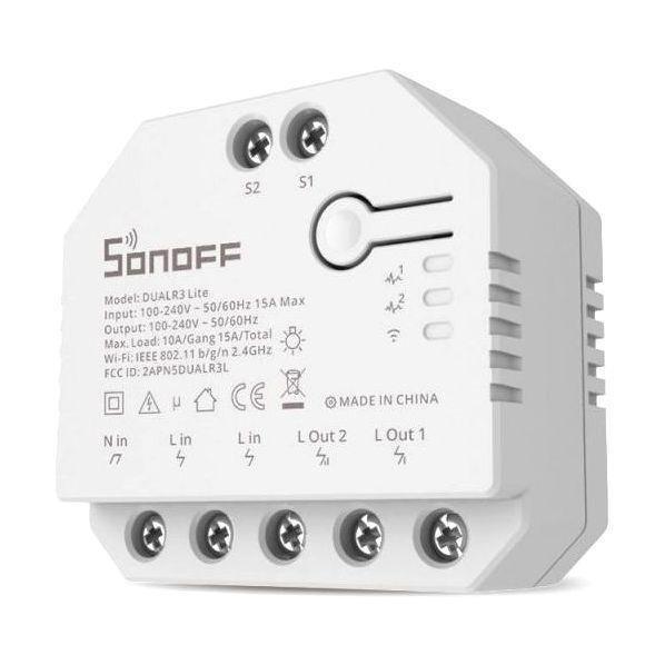 Sonoff DUALR3 Lite Dual Relay Two Way Power Metering Smart Switch, , large image number 1