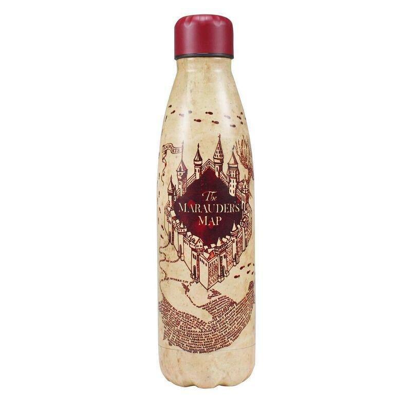 Half Moon Bay Metal Water Bottle Harry Potter (Marauders Map) 500ml, , large image number 0