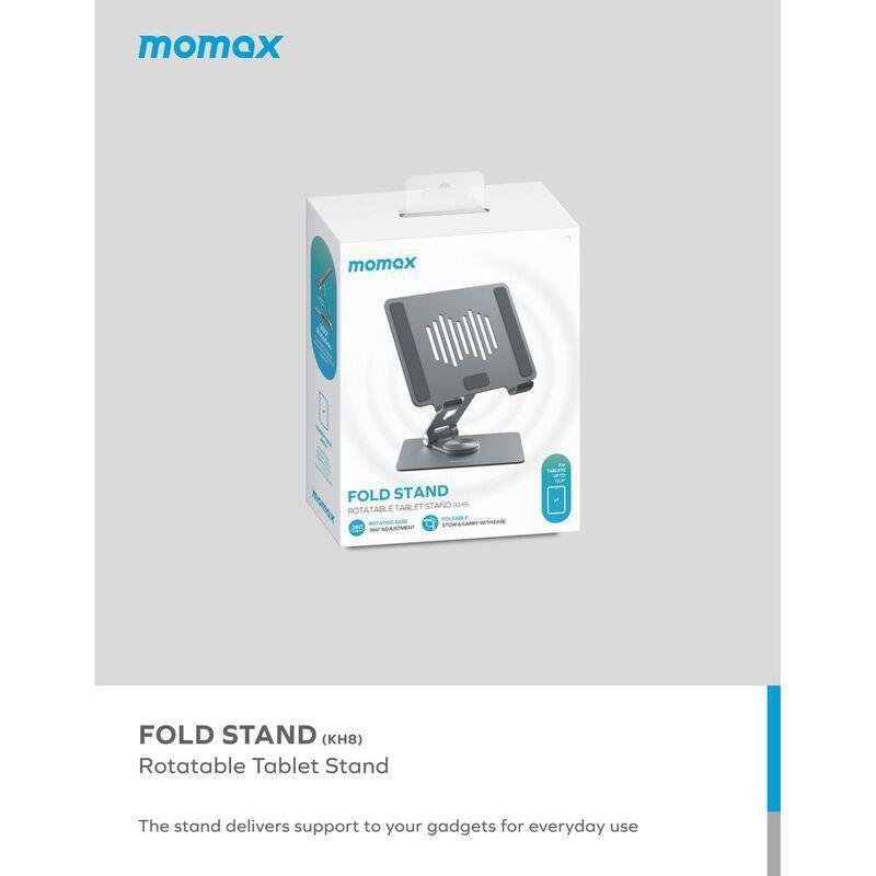 Momax KH8E Fold Stand Portable Tablet & Laptop Stand - Space Grey, , large image number 1
